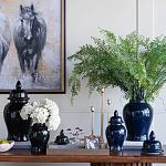 Ваза с крышкой однотонная Высота 31 см Chinoiserie Ceramics варинант исполнения - 3 | Loft Concept в Новосибирске