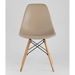 Пластиковый стул на ножках из массива бука Eames Beige варинант исполнения - 4 | Loft Concept в Новосибирске