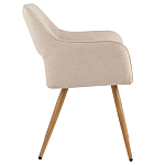 Стул в рогожке бежевого цвета NEASAN STOOL варинант исполнения - 5 | Loft Concept в Новосибирске