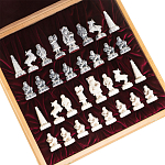 Шахматы Северные народы в ларце из натурального бука Decorative Thematic Chess варинант исполнения - 6 | Loft Concept в Новосибирске