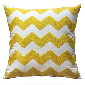 Декоративная подушка Yellow Chevron