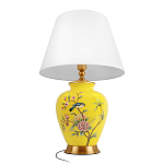 Настольная лампа желтая с изображением птиц Slip Away варинант исполнения - 9 | Loft Concept в Новосибирске