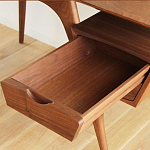 Письменный стол прямоугольный с 2-мя ящиками и полкой Idenontal варинант исполнения - 3 | Loft Concept в Новосибирске