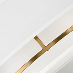 Потолочный светильник с двухслойным белым текстильным абажуром Hinkley варинант исполнения - 5 | Loft Concept в Новосибирске