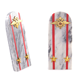 Сувенир Погон МВД из натурального камня мрамор Souvenir Epaulets варинант исполнения - 6 | Loft Concept в Новосибирске
