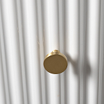 Тумбочка белая круглая с мраморной столешницей Thoroughbass варинант исполнения - 2 | Loft Concept в Новосибирске