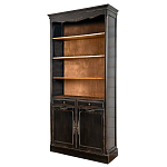 Стеллаж книжный с 4-мя полками и 2-мя ящиками с состаренным эффектом Vintage варинант исполнения - 1 | Loft Concept в Новосибирске