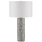 Настольная лампа с узором вдоль колоннообразного основания Scenic Surface варинант исполнения - 3 | Loft Concept в Новосибирске