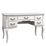 Стол рабочий белый из массива бука с 5-ю ящиками White Provence варинант исполнения - 1 | Loft Concept в Новосибирске