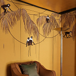 Обои с вышивкой ручной работы Étienne Original colourway on wool sateen варинант исполнения - 3 | Loft Concept в Новосибирске