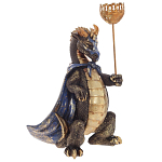 Подсвечник в виде дракона Dragon candlestick Gold Blue варинант исполнения - 1 | Loft Concept в Новосибирске