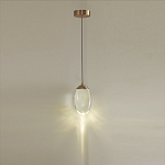 Подвесной светильник с плафоном в форме капли Crystal Transparent Drop варинант исполнения - 4 | Loft Concept в Новосибирске