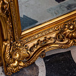 Зеркало настенное золотое с резным орнаментом Classic Ornament Mirror варинант исполнения - 3 | Loft Concept в Новосибирске