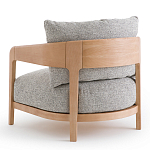 Кресло с каркасом из массива ясеня Deniaud Ash Grey Armchair варинант исполнения - 3 | Loft Concept в Новосибирске