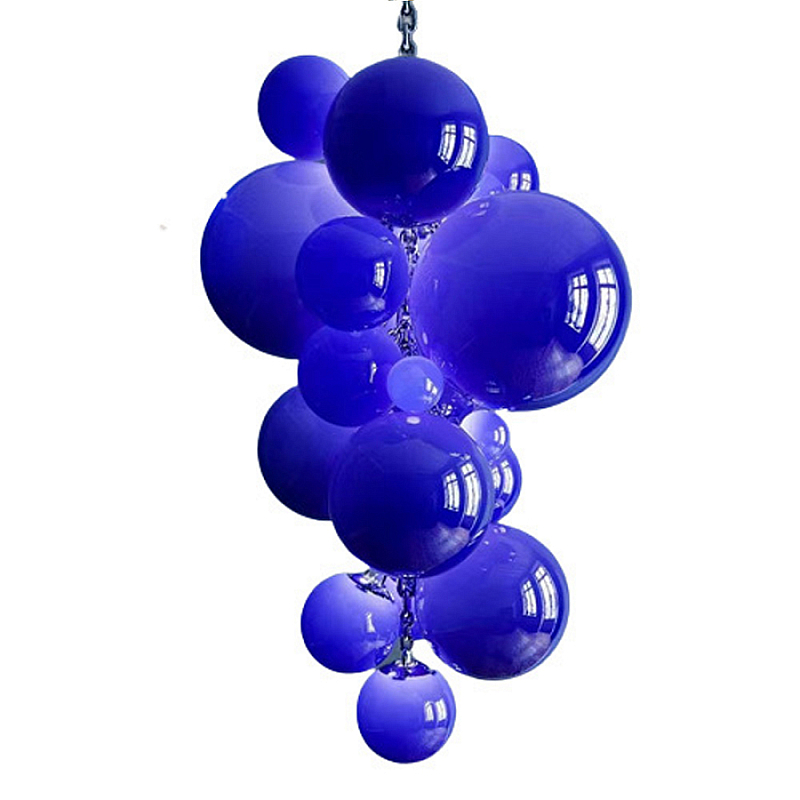 Люстра Grape Balls Синее стекло Сапфирово-синий Люстра Grape Balls Синее стекло Сапфирово-синий в Новосибирске | Loft Concept