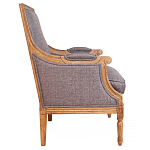 Кресло William Classical Armchair grey flax варинант исполнения - 1 | Loft Concept в Новосибирске