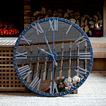 Часы настенные зеркальные с серебряным металлическим циферблатом Mirror Tower Clock варинант исполнения - 5 | Loft Concept в Новосибирске