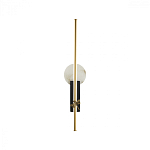 Бра с круглым плафоном из алебастра и бронзовой декоративной стрекозой 65 Alaris  варинант исполнения - 1 | Loft Concept в Новосибирске