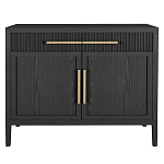 Буфет Primo с двумя ящиками и двумя фасадами Черный дуб варинант исполнения - 1 | Loft Concept в Новосибирске