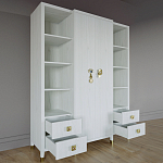 Большой шкаф с витриной Elsa Dreams White варинант исполнения - 2 | Loft Concept в Новосибирске