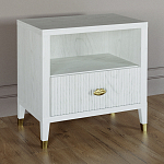 Прикроватная тумбочка с полкой Elsa Dreams White варинант исполнения - 1 | Loft Concept в Новосибирске