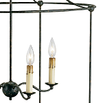 Подвесной светильник в виде черного фонаря Big Black Lantern варинант исполнения - 1 | Loft Concept в Новосибирске