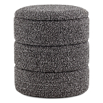 Пуф Three Gray в ткани букле серого цвета варинант исполнения - 1 | Loft Concept в Новосибирске