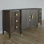 Большой Комод-буфет Elsa Dreams Walnut с ящиками варинант исполнения - 4 | Loft Concept в Новосибирске