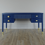 Письменный стол с 4-мя ящиками Elsa Dreams Blue варинант исполнения - 5 | Loft Concept в Новосибирске