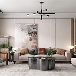 Дизайнерский журнальный стол зеркальный волнистой формы Gytep варинант исполнения - 1 | Loft Concept в Новосибирске