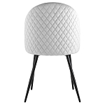 Мягкий стул в сером велюре Miruna Chair варинант исполнения - 3 | Loft Concept в Новосибирске