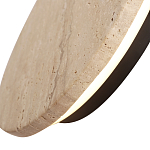 Бра с круглым плафоном из травертина Shaw Marble Lighting варинант исполнения - 5 | Loft Concept в Новосибирске