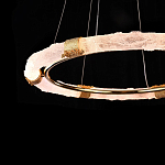 Люстра в форме кольца с золотым декором Warm Heavenly Light варинант исполнения - 6 | Loft Concept в Новосибирске