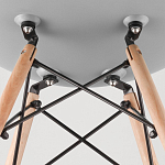 Пластиковый стул на ножках из массива бука Eames Mint варинант исполнения - 8 | Loft Concept в Новосибирске