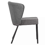 Стул серый с широкой закругленной спинкой Chair Gray Attractive варинант исполнения - 2 | Loft Concept в Новосибирске