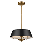 Подвесной светильник с конусовидным металлическим абажуром черного цвета Kichler варинант исполнения - 2 | Loft Concept в Новосибирске