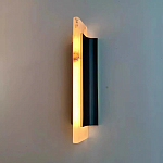 Бра вертикальное с мраморными рассеивателями на черном корпусе Gutter варинант исполнения - 2 | Loft Concept в Новосибирске