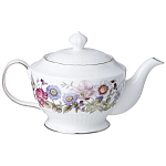 Чайный сервиз из фарфора с рисунком цветов на 6 персон 14 предметов Garden Whisper Porcelain Set  варинант исполнения - 1 | Loft Concept в Новосибирске