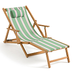 Шезлонг из акации и ткани Venezuela варинант исполнения - 1 | Loft Concept в Новосибирске