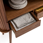 Буфет с двумя раздвижными дверцами Toinette Brown Wooden Cupboard варинант исполнения - 5 | Loft Concept в Новосибирске