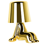 Настольная лампа фигурная цвета золото с гладким абажуром Высота 16 см Sophia варинант исполнения - 2 | Loft Concept в Новосибирске