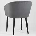 Мягкое кресло на металлических ножках Shaggy Dark Grey варинант исполнения - 4 | Loft Concept в Новосибирске