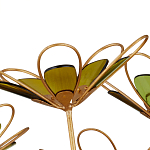 Люстра золотого цвета в форме цветка Hanging Flowers варинант исполнения - 2 | Loft Concept в Новосибирске