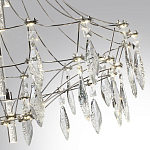 Люстра подвесная из металла с хрустальными прозрачными подвесками Quasar 81 варинант исполнения - 13 | Loft Concept в Новосибирске