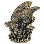 Декоративная статуэтка Дракон со стеклянным шаром Dragon and Glass Ball Gold Black варинант исполнения - 4 | Loft Concept в Новосибирске