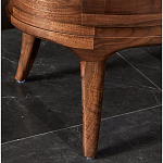 Прикроватный столик из дерева с 2-мя ящиками Moon Walnut Furniture варинант исполнения - 7 | Loft Concept в Новосибирске