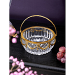 Корзиночка из прозрачного стекла с бронзовой ручкой Eden Garden варинант исполнения - 3 | Loft Concept в Новосибирске