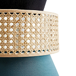 Бра с плетеным декором из ротанга Bonnie Wicker Blue Wall Lamp варинант исполнения - 3 | Loft Concept в Новосибирске