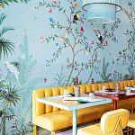 Обои ручная роспись Amazonia Duck Egg варинант исполнения - 5 | Loft Concept в Новосибирске