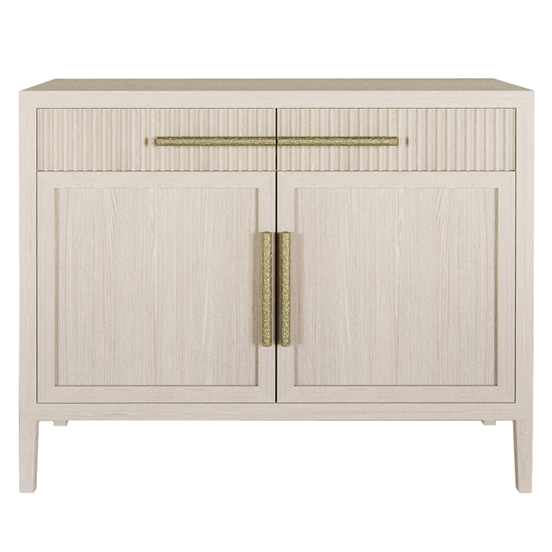 Буфет Primo с двумя ящиками и двумя фасадами Светлый дуб Древесина Золотой в Новосибирске | Loft Concept 